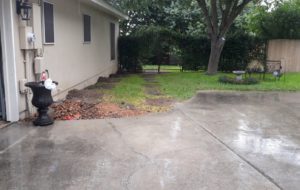 Backyard Foundation Repair by MitchCo