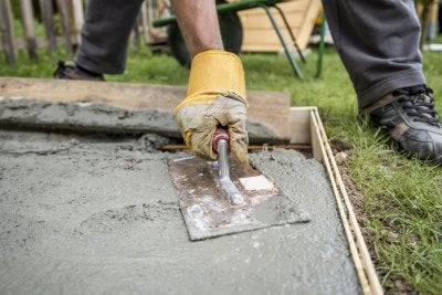 Concrete flatwork installation in San Antonio